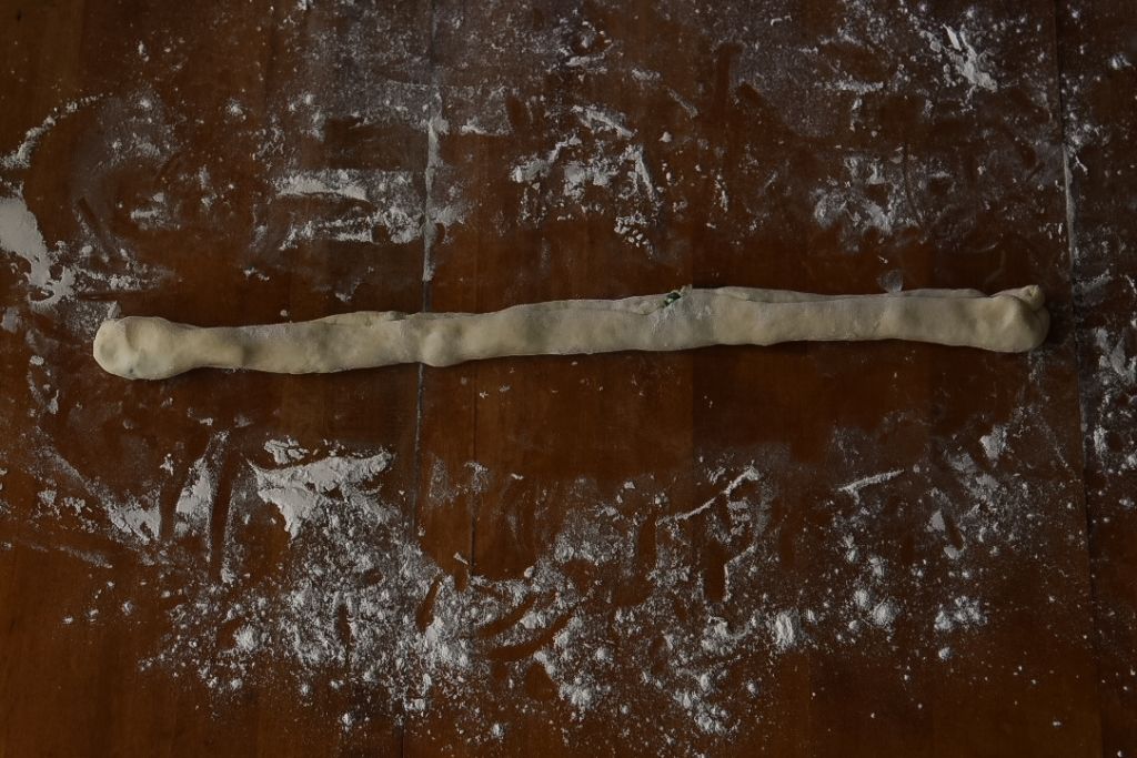 a stuffed cylinder of dough