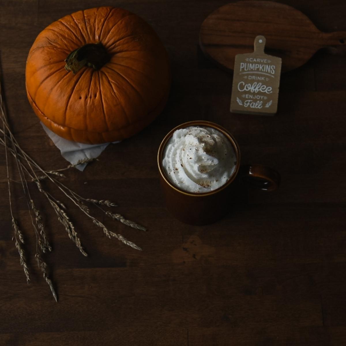 Easy Homemade Pumpkin Spice Latte | Pure Maple Syrup Sweetened