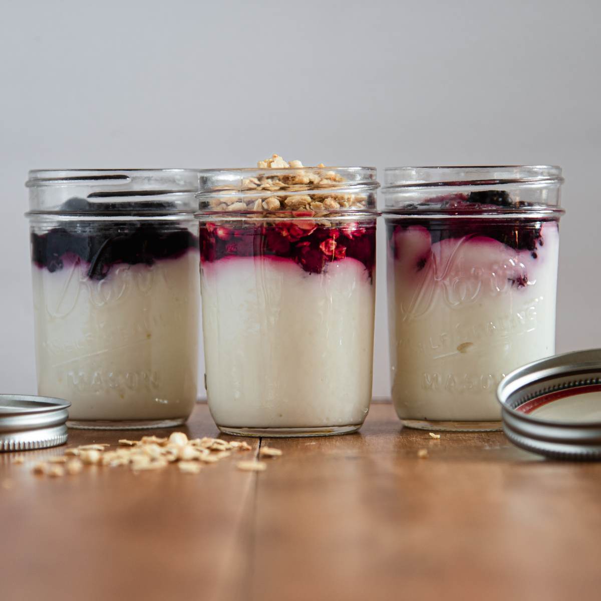 Easy Meal Prep Mason jar Yogurt cups