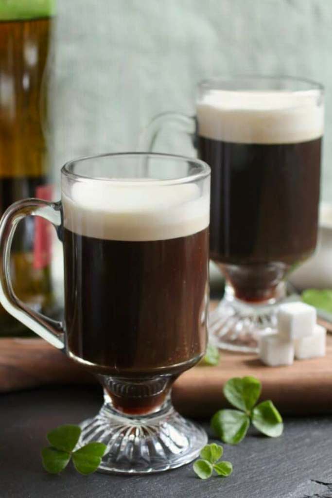 Irish coffee (Irish coffee recipe form a Dublin Pub)