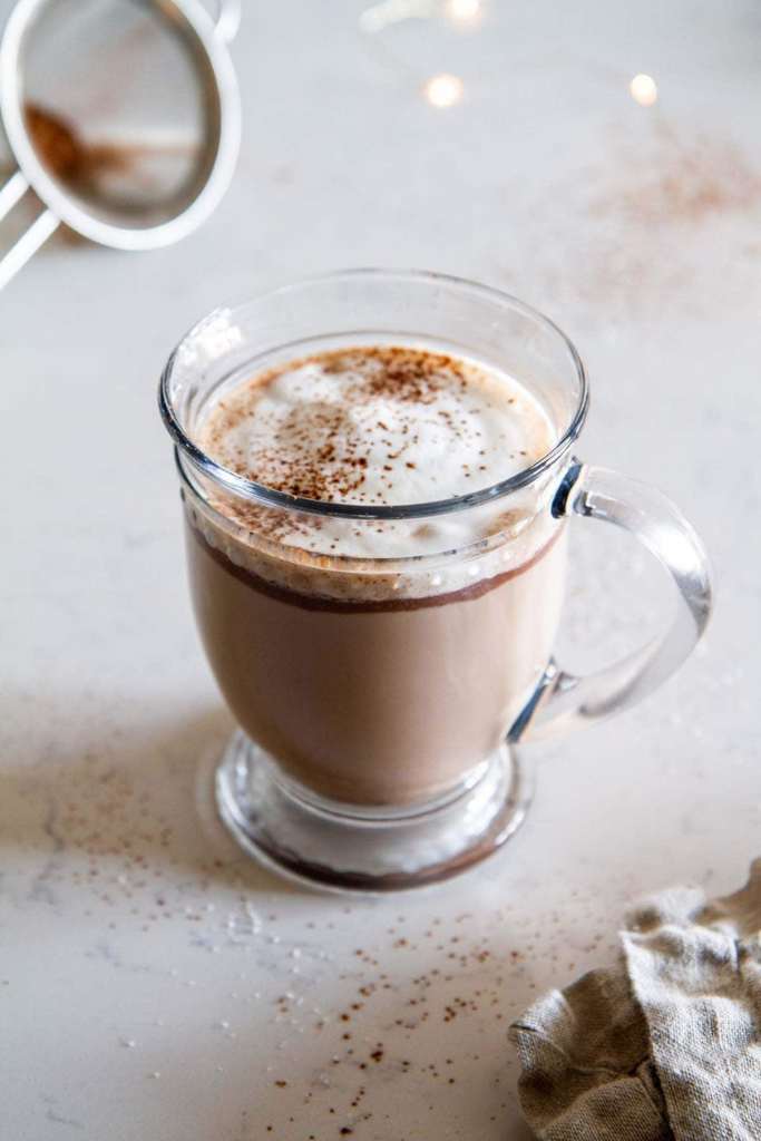 chocolate hazelnut latte