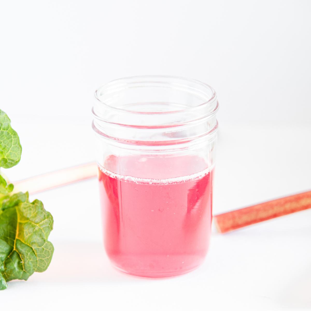 Homemade Rhubarb Simple Syrup